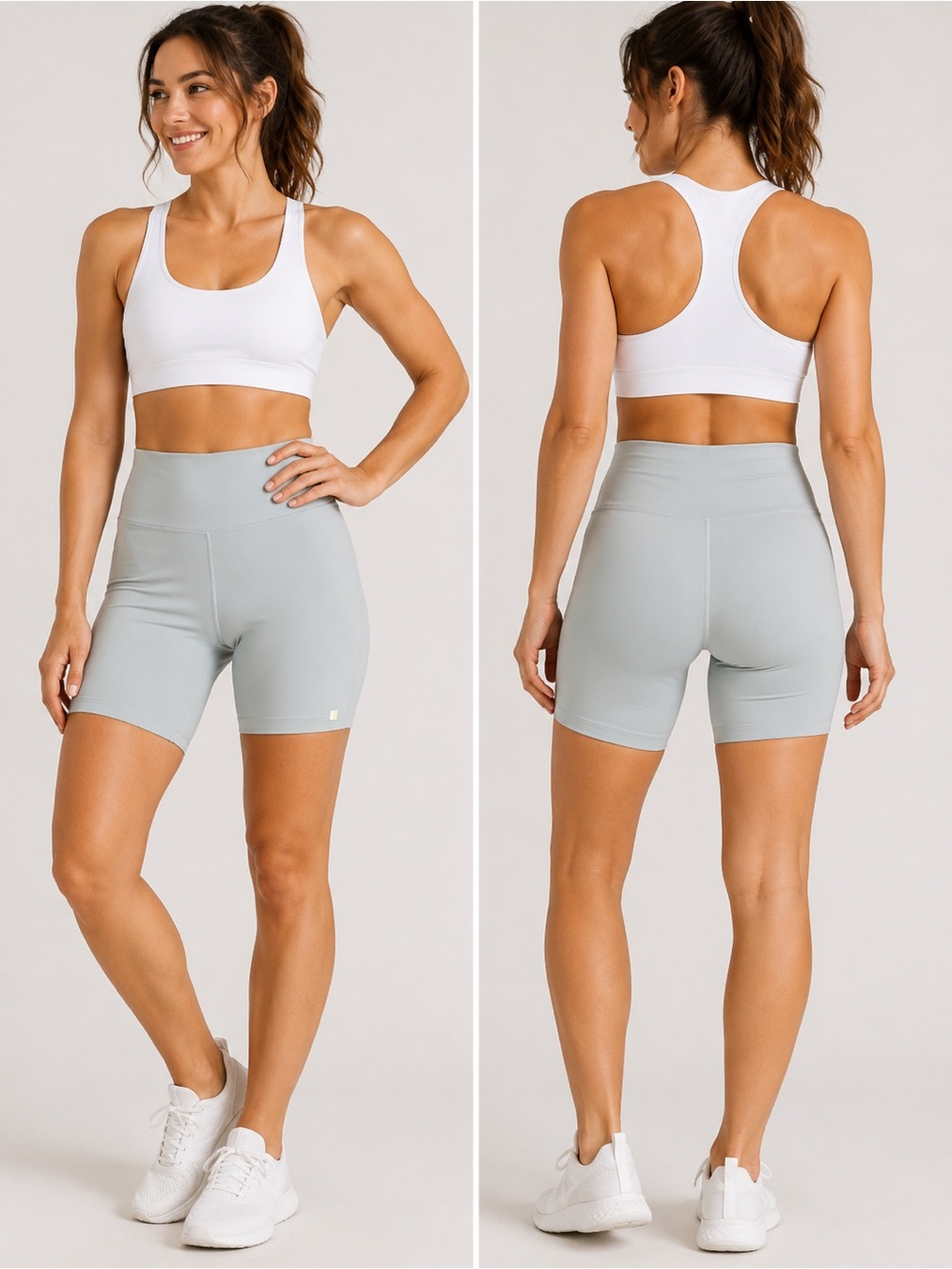 Summersalt Women’s High Rise Biker Shorts Sage Size 12 Athletic Workout Yoga